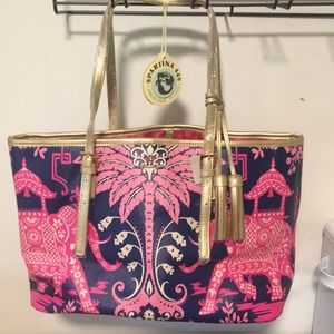 Large Tote, wristlet and scarf